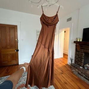 Selfie Leslie Dress, XS, Brown Tone
